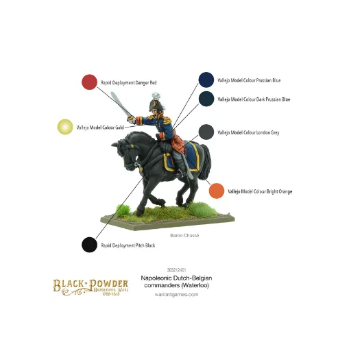 Napoleonic Dutch-Belgian Commanders (Waterloo)-Warlord Games-Radaddel