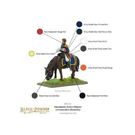 Napoleonic Dutch-Belgian Commanders (Waterloo)-Warlord Games-Radaddel