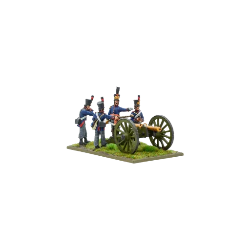 Napoleonic Dutch-Belgian Foot Artillery With 6-PDR-Warlord Games-Radaddel
