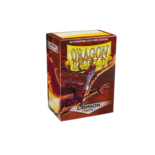 Dragon Shield Standard Sleeves - Matte Crimson (100 Sleeves)-Arcane Tinmen-Radaddel