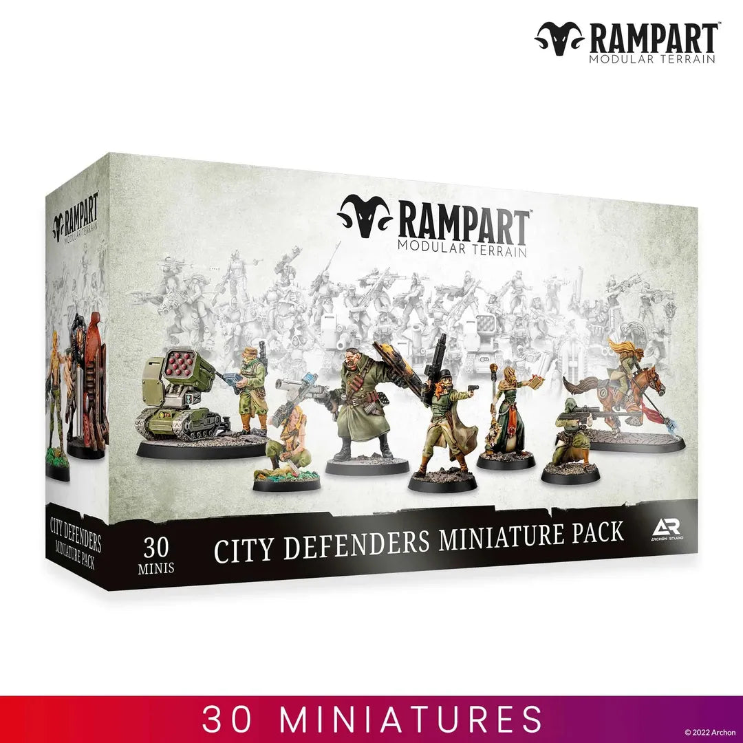 Rampart Modular Terrain: City Defenders Miniature Pack-Archon Studio-Radaddel