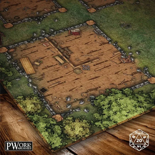 Battle Map - Abandoned-PWork Wargames-Radaddel