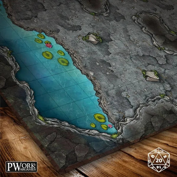 Battle Map - The Secret Lake-PWork Wargames-Radaddel
