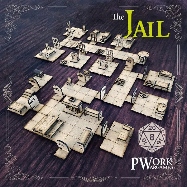 FANTASY TILES The Jail-PWork Wargames-Radaddel