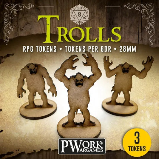 RPG TOKENS Trolls-PWork Wargames-Radaddel