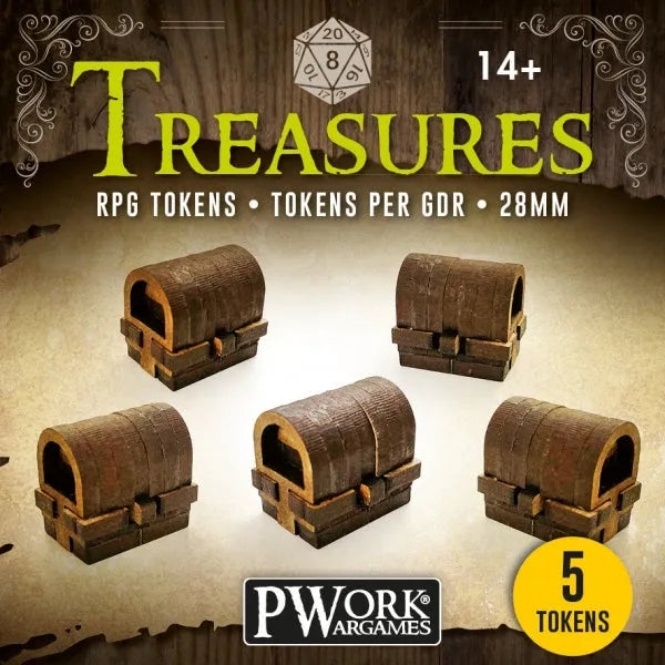 RPG TOKENS Treasures-PWork Wargames-Radaddel