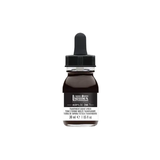 Liquitex Ink Umbra Gebrannt Transparent 30ml-Liquitex-Radaddel