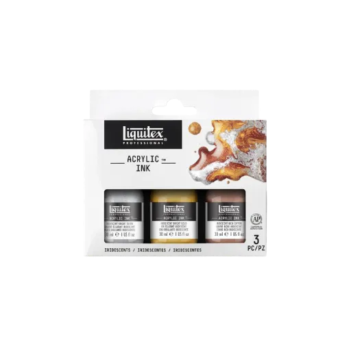 Liquitex Ink Set Irisierende Farben 3 x 30ml-Liquitex-Radaddel