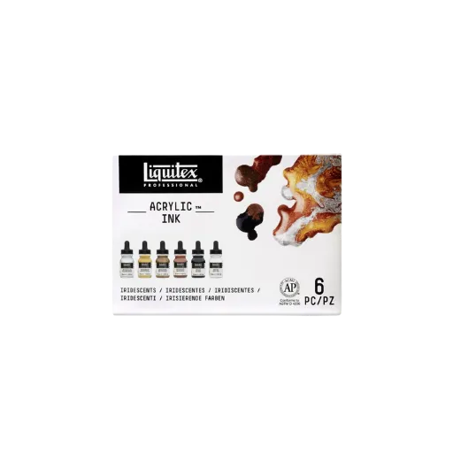 Liquitex Ink Set Metallics 6 x 30 ml-Liquitex-Radaddel