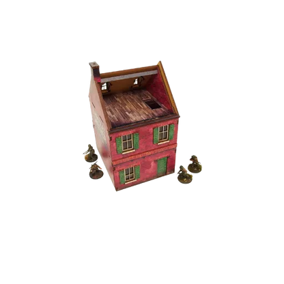 Pre-painted WW2 Normandy Cafe-Micro Art Studio-Radaddel
