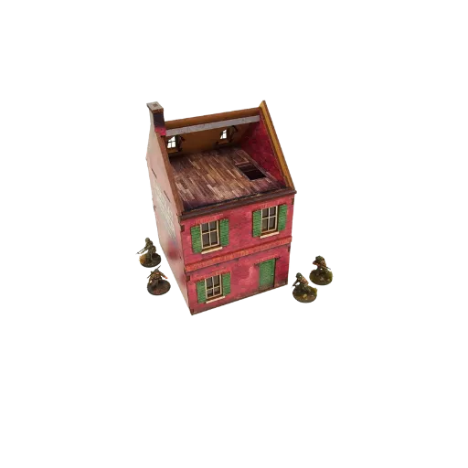 Pre-painted WW2 Normandy Cafe-Micro Art Studio-Radaddel