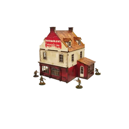 Pre-painted WW2 Normandy Restaurant-Micro Art Studio-Radaddel