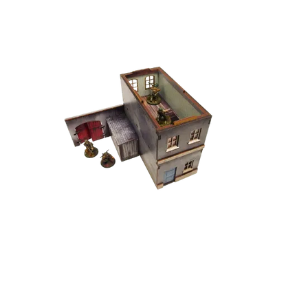 Pre-painted WW2 Normandy Townhouse 1-Micro Art Studio-Radaddel