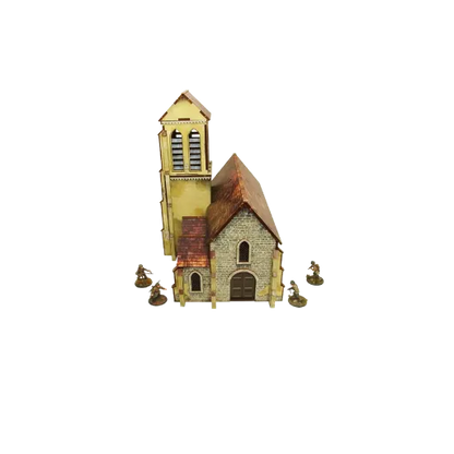 Pre-painted WW2 Normandy Church-Micro Art Studio-Radaddel