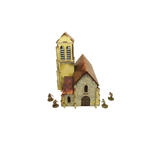 Pre-painted WW2 Normandy Church-Micro Art Studio-Radaddel