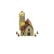 Pre-painted WW2 Normandy Church-Micro Art Studio-Radaddel