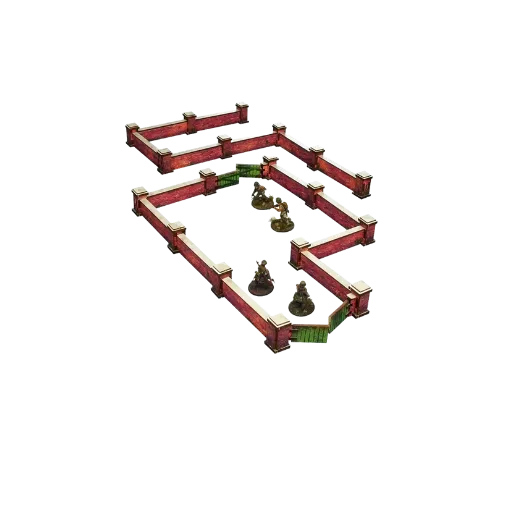 Pre-painted WW2 Normandy Walls with Gate (low)-Micro Art Studio-Radaddel