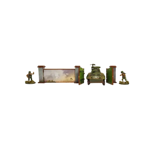 Pre-painted WW2 Normandy Walls with Gate (high)-Micro Art Studio-Radaddel