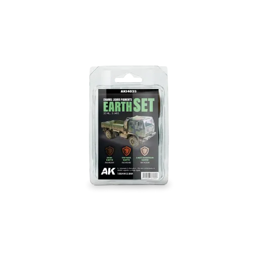 Earth Set - Liquid Pigment (3x)-AK-Interactive-Radaddel