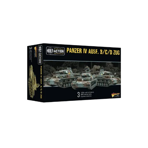 Panzer IV Ausf. B/C/D Zug (limited)-Warlord Games-Radaddel