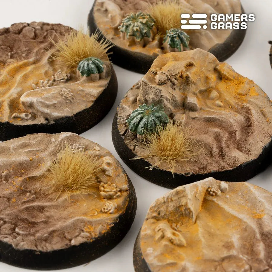 Deserts of Maahl Bases Round 32mm (x8)-Gamers Grass-Radaddel