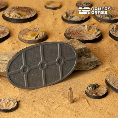 Deserts of Maahl Bases Oval 90mm (x2)-Gamers Grass-Radaddel