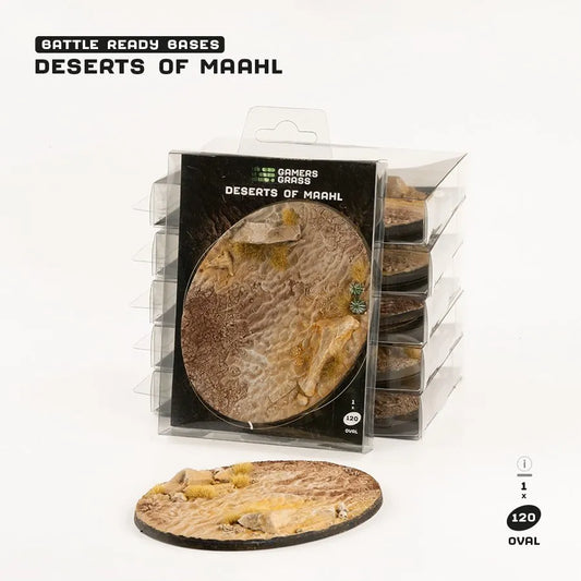 Deserts of Maahl Bases Oval 120mm (x1)-Gamers Grass-Radaddel