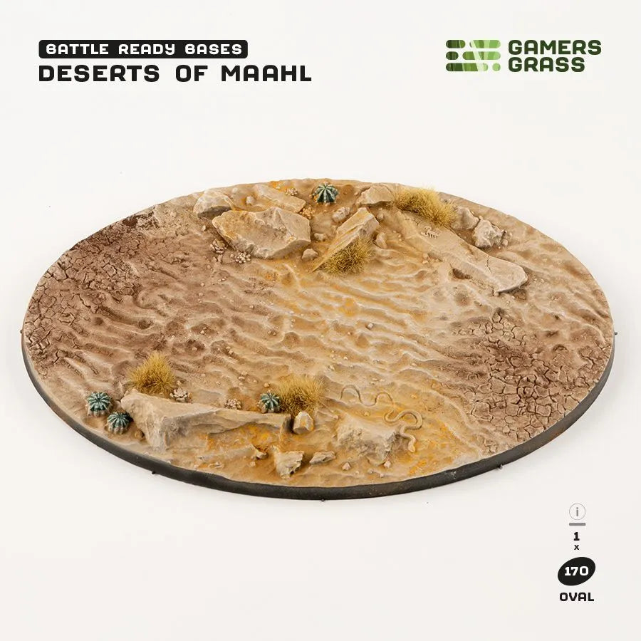 Deserts of Maahl Bases Oval 170mm (x1)-Gamers Grass-Radaddel