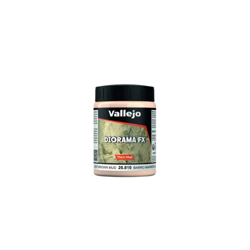 Vallejo Textur Light Brown Thick Mud-Vallejo-Radaddel