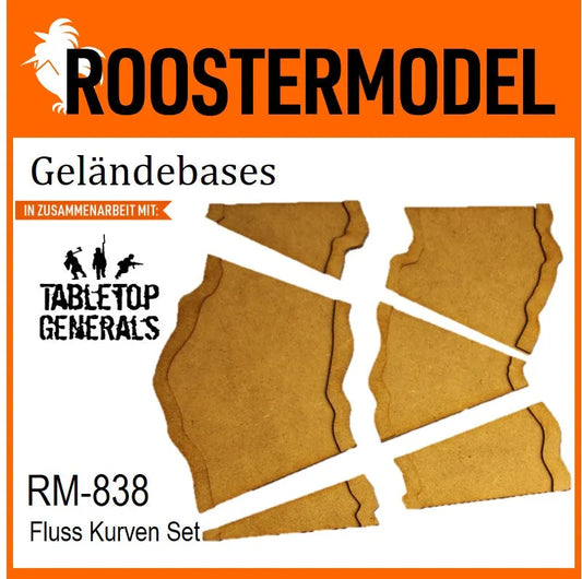 Fluss Kurven Set-Roostermodel-Radaddel