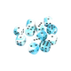 White-Teal w/black Gemini 16mm D6 with pips Dice Blocks (12 Dice)-Chessex-Radaddel