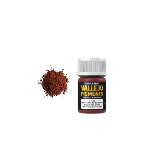 Vallejo Pigmente Brown Iron Oxide-Vallejo-Radaddel