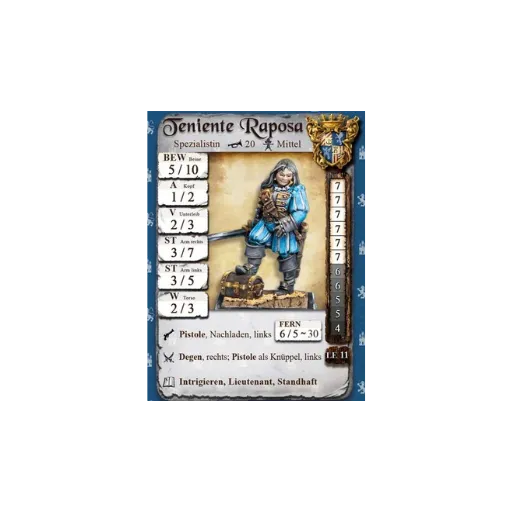Teniente Raposa | Imperiale Armada-Freebooter Miniatures-Radaddel
