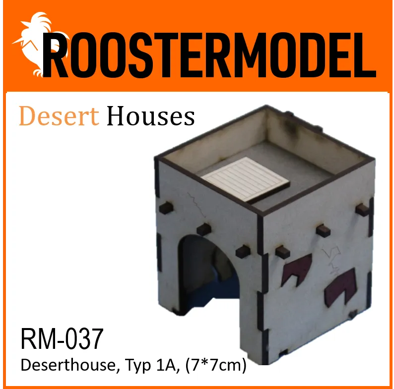 Deserthouse, Typ 1A, (7*7cm)-Roostermodel-Radaddel