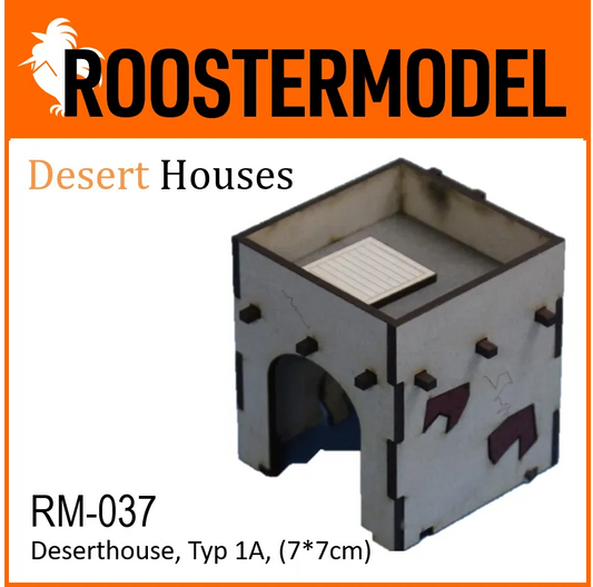 Deserthouse, Typ 1A, (7*7cm)-Roostermodel-Radaddel