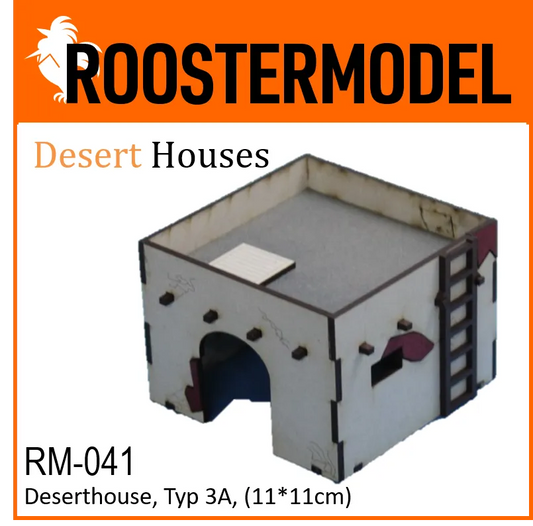 Deserthouse, Typ 3A, (11*11cm)-Roostermodel-Radaddel