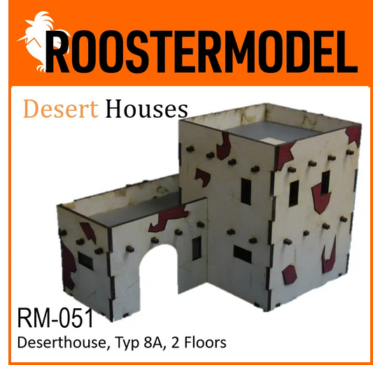 Deserthouse, Typ 8A, 2 Floors-Roostermodel-Radaddel