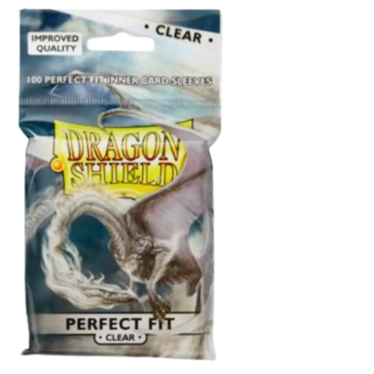 Dragon Shield Standard Perfect Fit Sleeves - Clear (100 Sleeves)-Arcane Tinmen-Radaddel