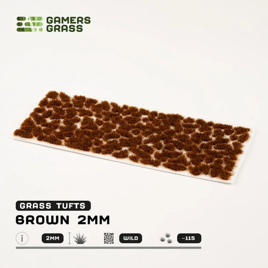 Brown 2mm Tufts-Gamers Grass-Radaddel