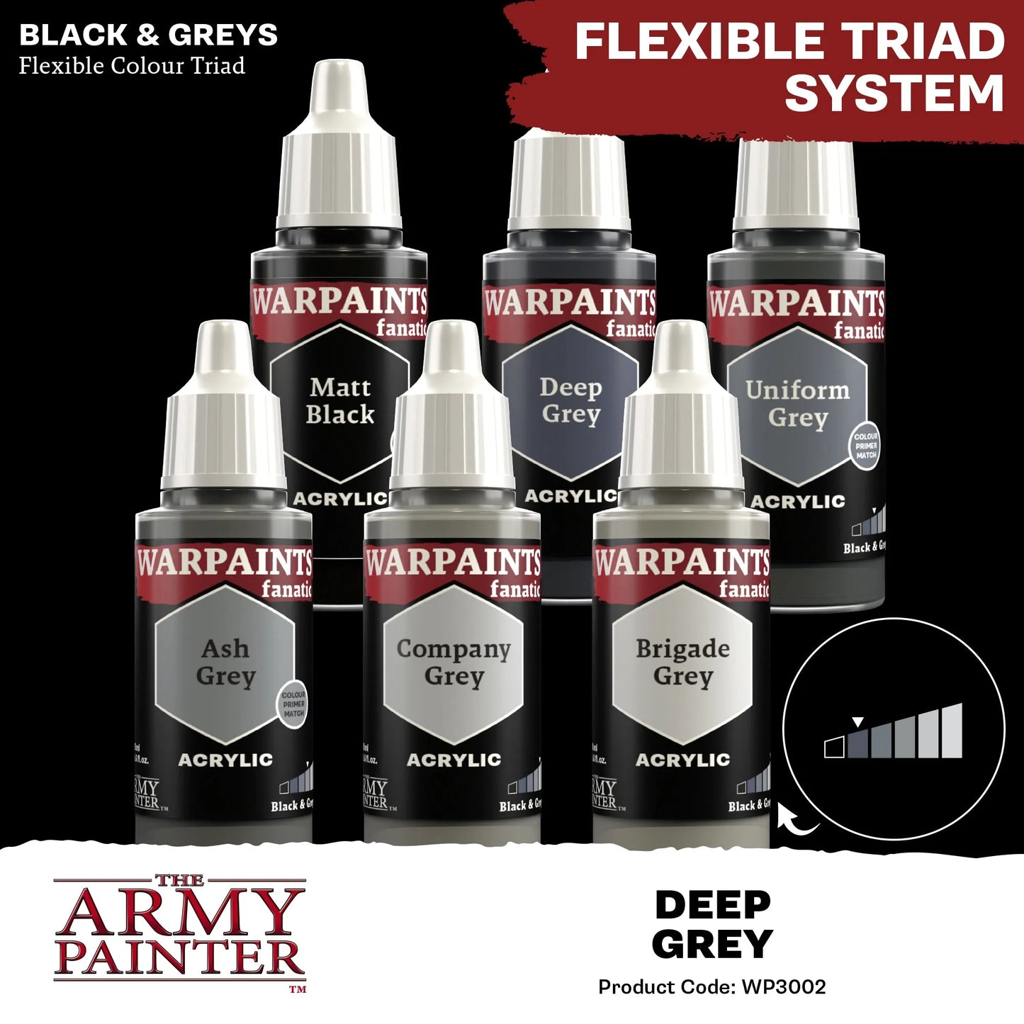 Deep Grey Fanatic WP-The Army Painter-Radaddel
