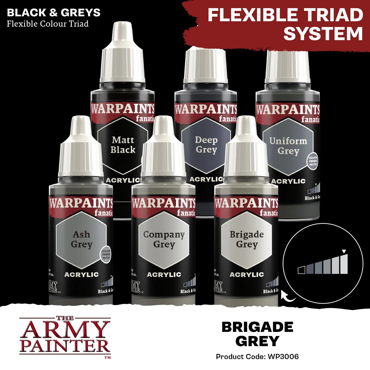 Brigade Grey Fanatic WP-The Army Painter-Radaddel