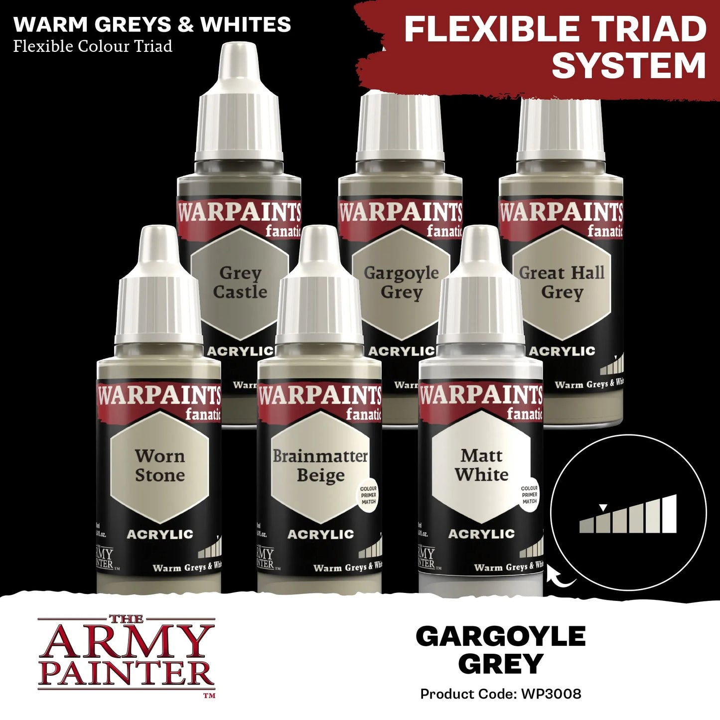 Gargoyle Grey Fanatic WP-The Army Painter-Radaddel