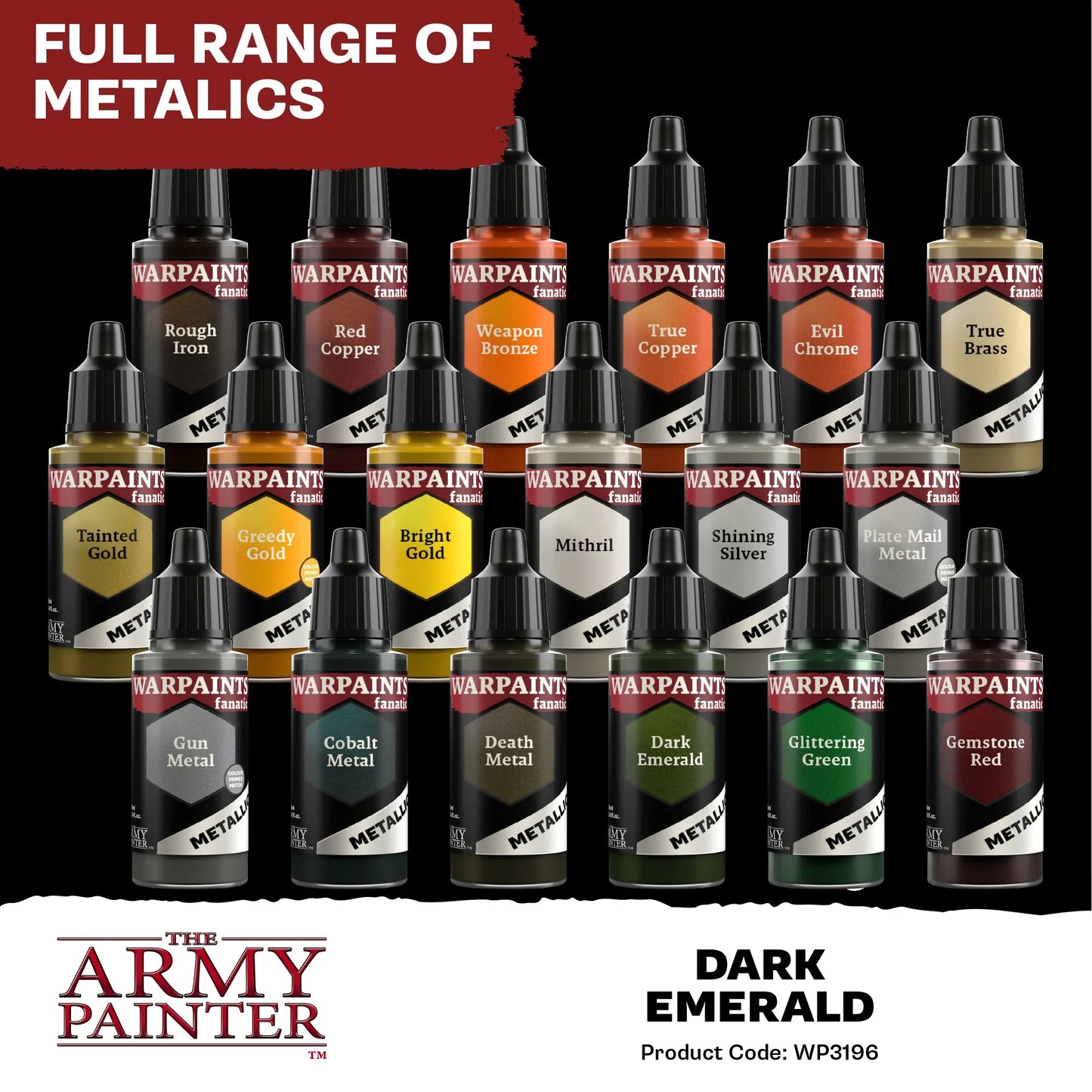 Dark Emerald Fanatic Metallic-The Army Painter-Radaddel