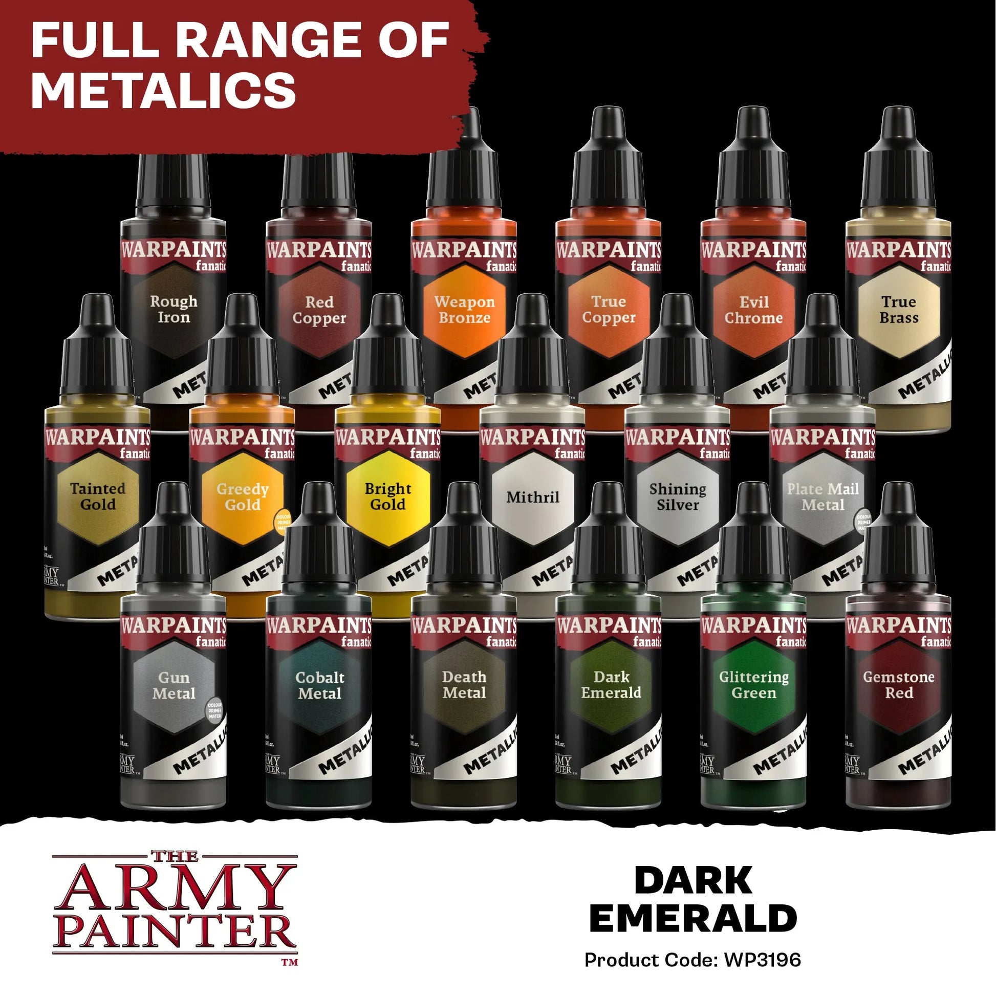 Dark Emerald Fanatic Metallic-The Army Painter-Radaddel