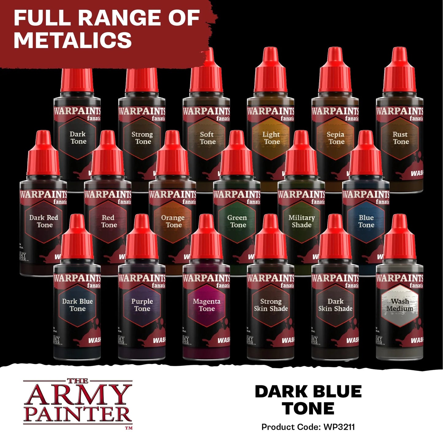 Dark Blue Tone Fanatic Wash-The Army Painter-Radaddel