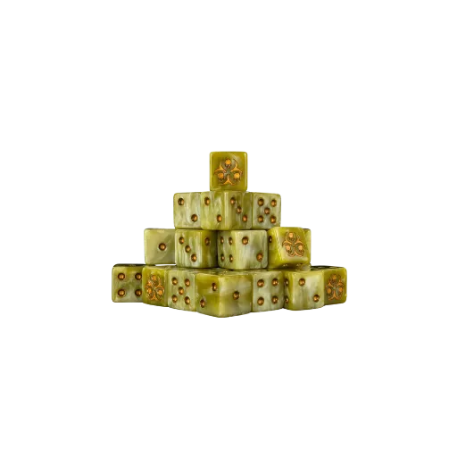 Murky Bog Dice 16mm Square (25 Stück)-Baron of Dice-Radaddel