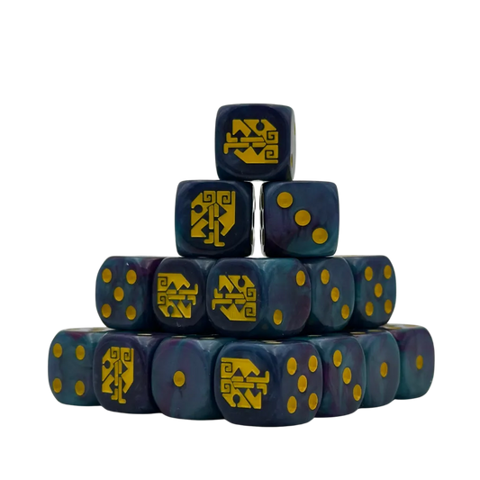 Aztec 3 Dice 16mm Round (25 Stück)-Baron of Dice-Radaddel