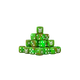 Sylvan Nymph 2 Dice 16mm Round (25 Stück)-Baron of Dice-Radaddel