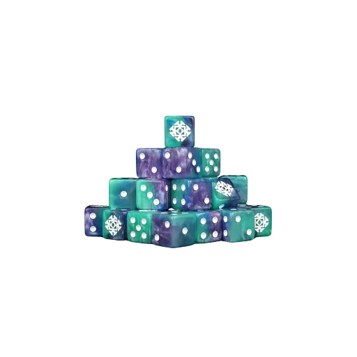 Mountain Treasure Square Dice 16mm Square (25 Stück)-Baron of Dice-Radaddel