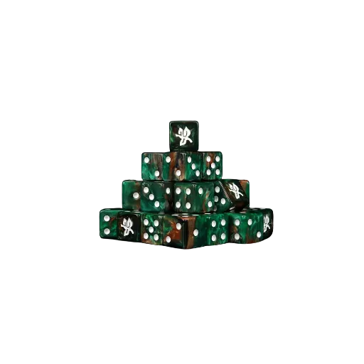 Old Forest Dice 16mm Square (25 Stück)-Baron of Dice-Radaddel